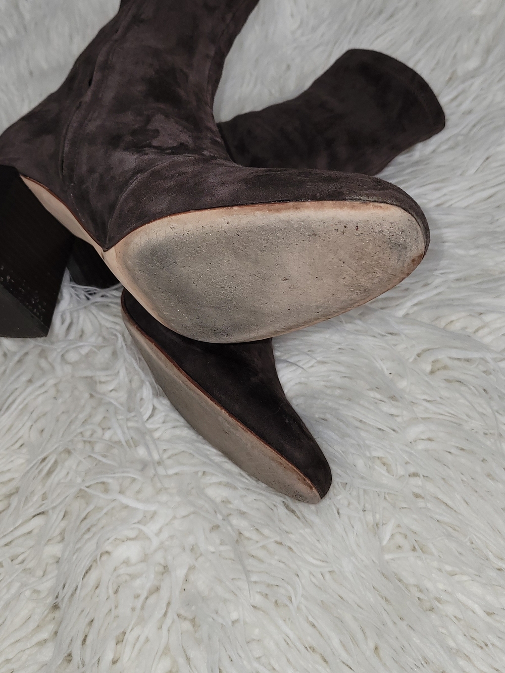Loffler Randall Suede Ankle Boots in Dark Brown - Women's Fashion Boot - Picture 10 of 13